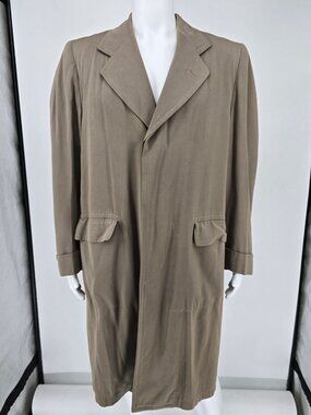Vintage 1940s J.C Penney Co. Inc. Craftsman Water Repellent Overcoat (L)